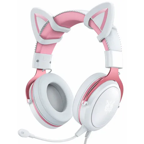 Onikuma X10 Cat Ears Stereo Noise Cancellation Gaming Headset (Pink) slika 1