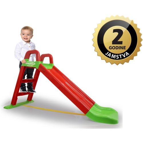 Jamara tobogan Funny Slide, 145cm, dodatni sigurnosni remen, crveni slika 1