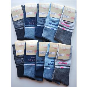 Ženske čarape 10-Pack - Jeans - Kvalitetne - TREND