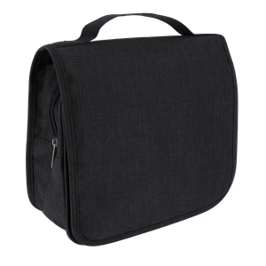 Tendance toaletna torbica heather sa preklopnim poklopcem, crna