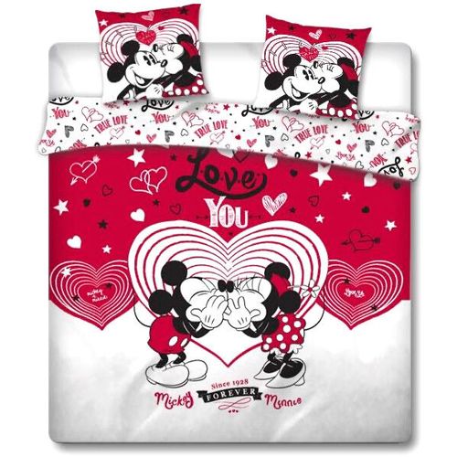 Disney Mickey and Minnie Love navlaka za jorgan 135cm slika 1