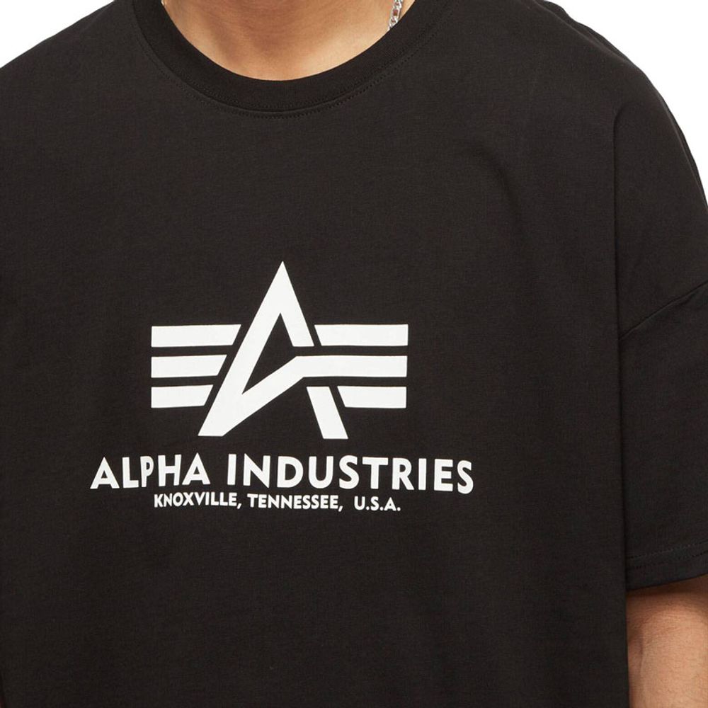 Alpha Industries Muška majica kratkih rukava Basic, Crna slika 4