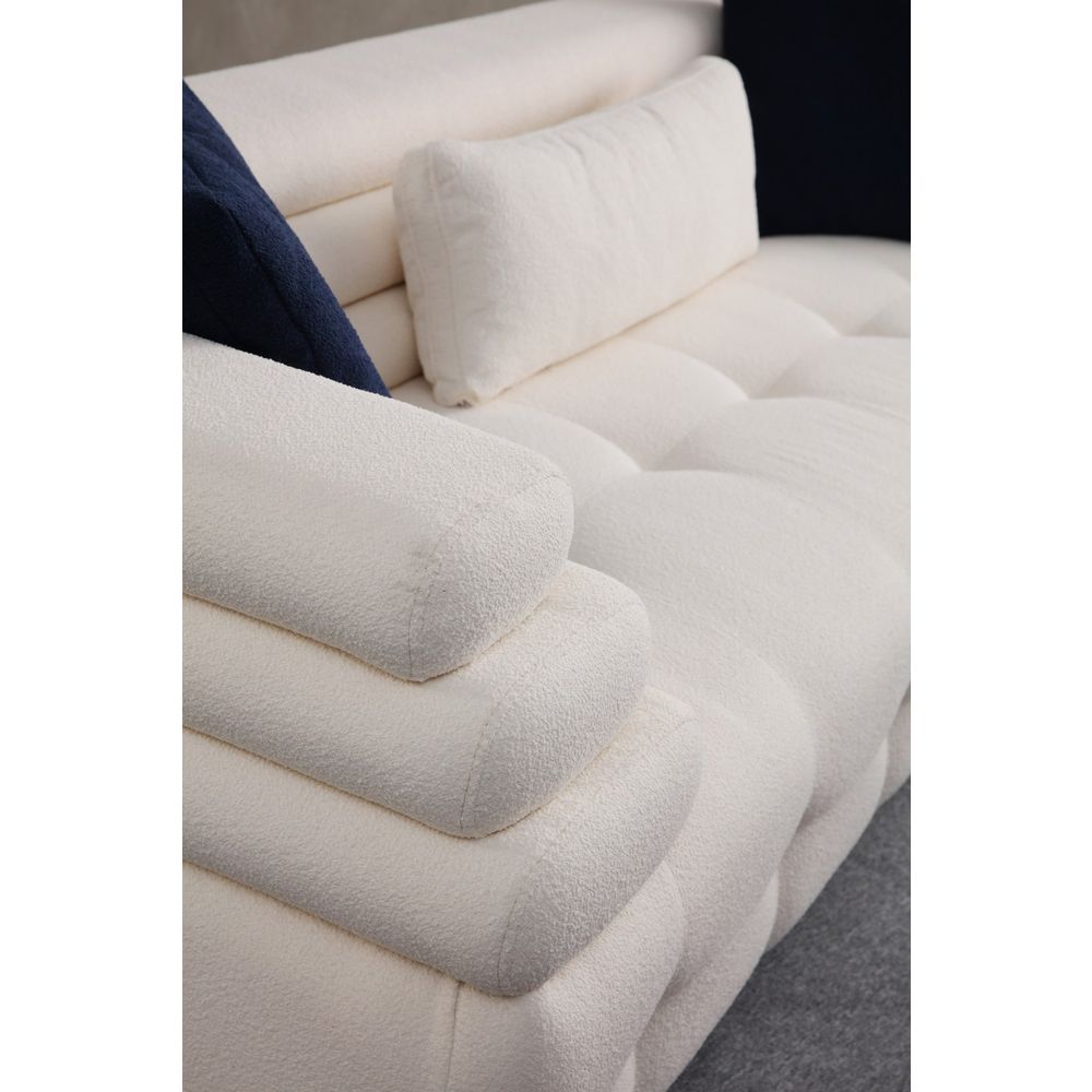 Boston 3 - Bijela 3-sjedalna Sofa slika 2