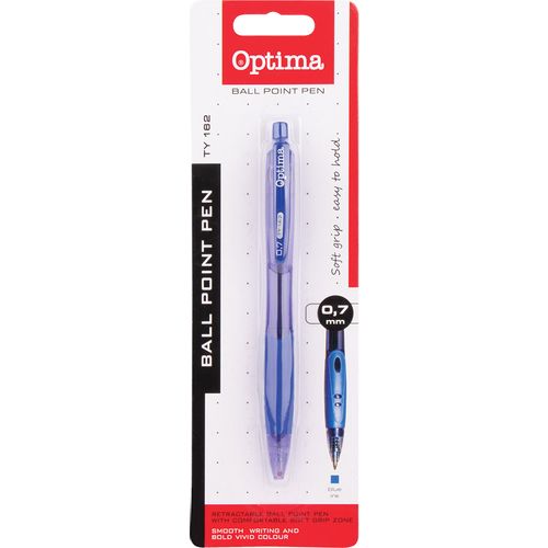 Kemijska olovka OPTIMA TY162 plava blister  slika 3