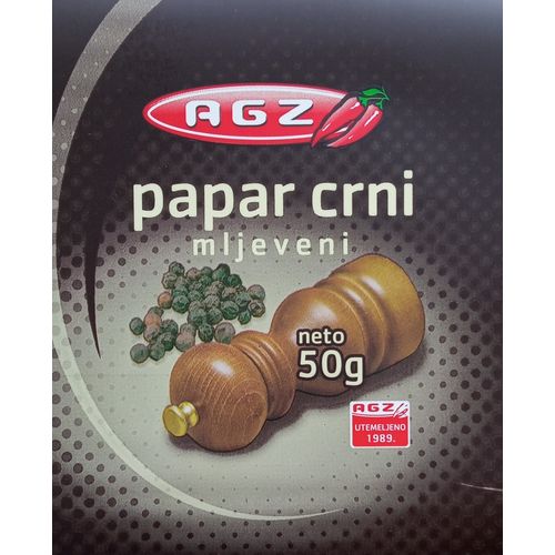 AGZ papar crni mljeveni 50 g slika 1