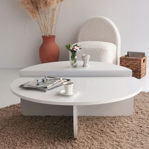 Hanah Home Podium - White White Coffee Table slika 4