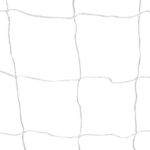 Nogometni gol 2 kom s mrežom 182 x 61 x 122 cm čelični bijeli slika 18