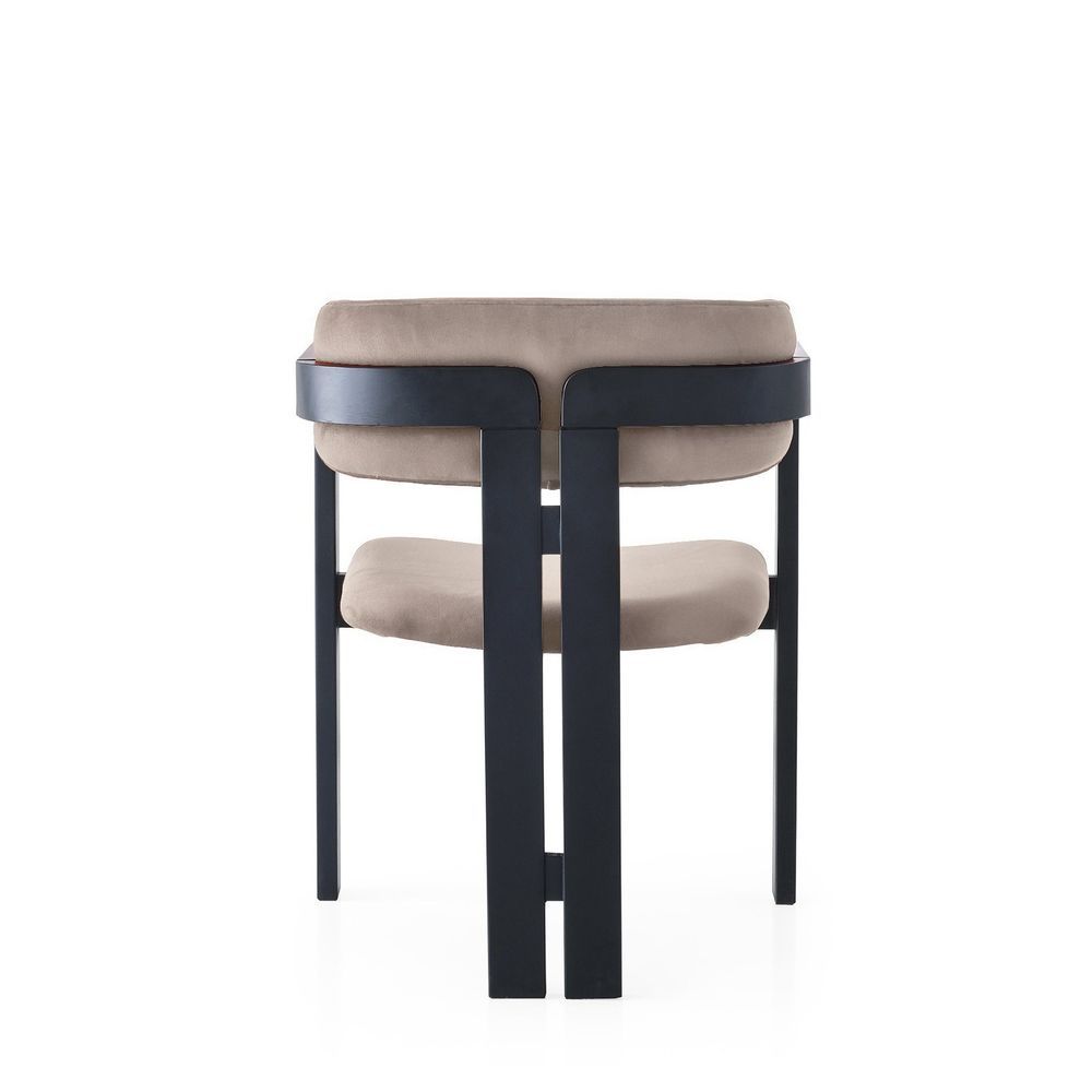 Elegantna Crna i Svijetlosmeđa Stolica CO - 020 slika 3
