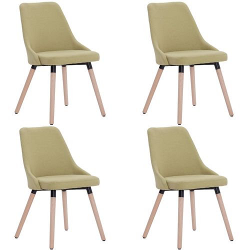 Blagovaonske stolice od tkanine 4 kom zelene slika 31
