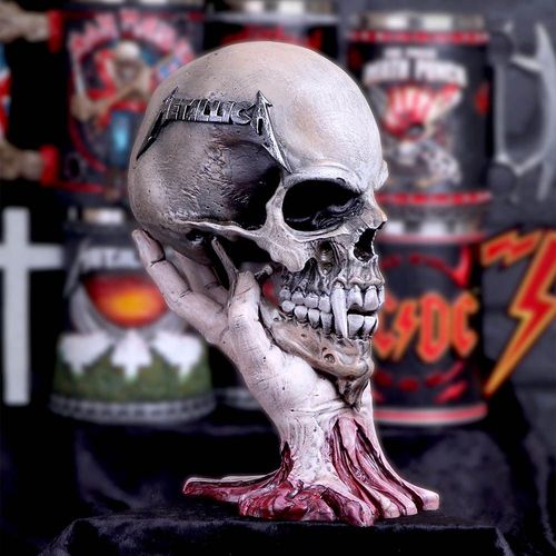 NEMESIS NOW METALLICA - SAD BUT TRUE SKULL 22CM slika 4