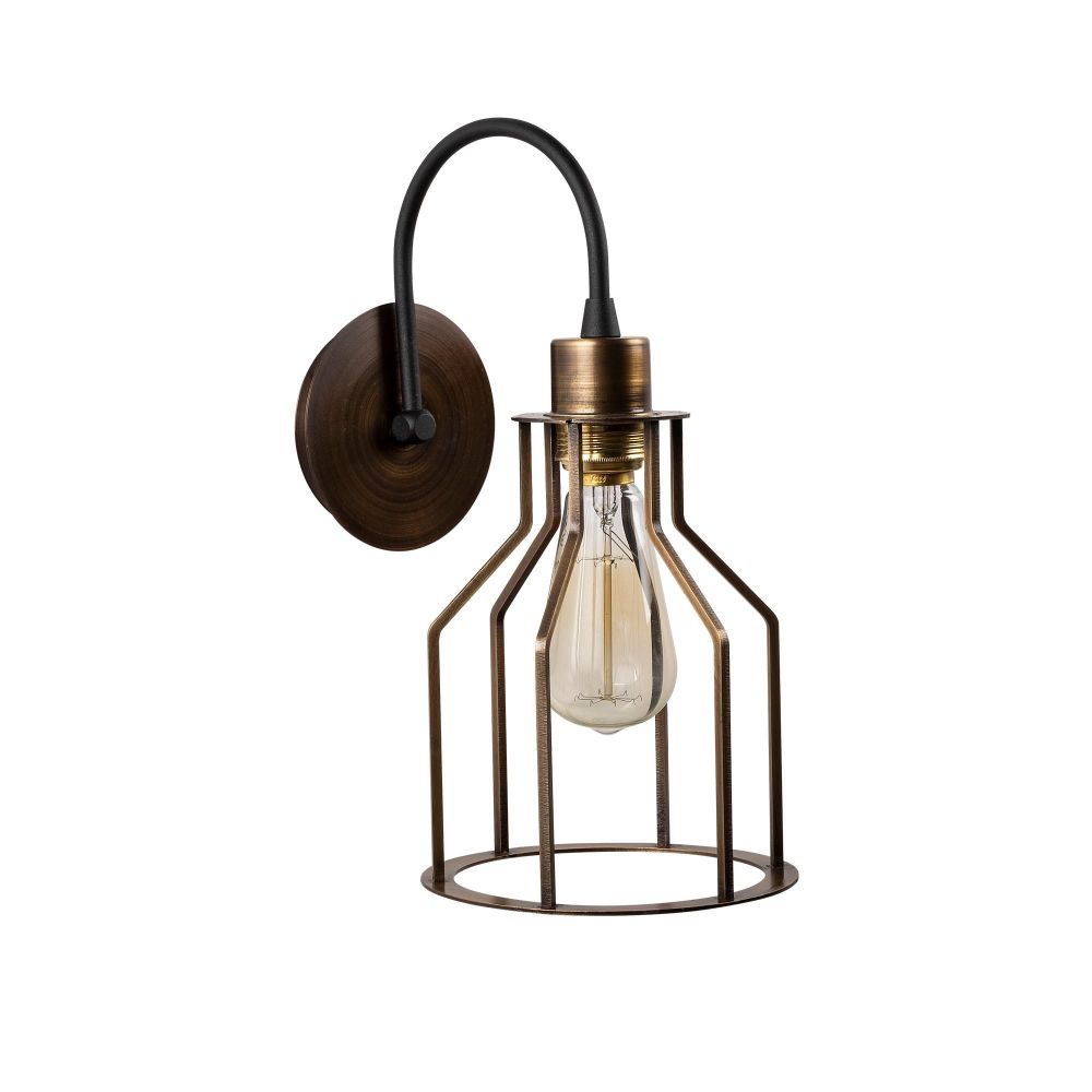 Fellini - MR - 813 Crna Vintage Zidna Lampa slika 4