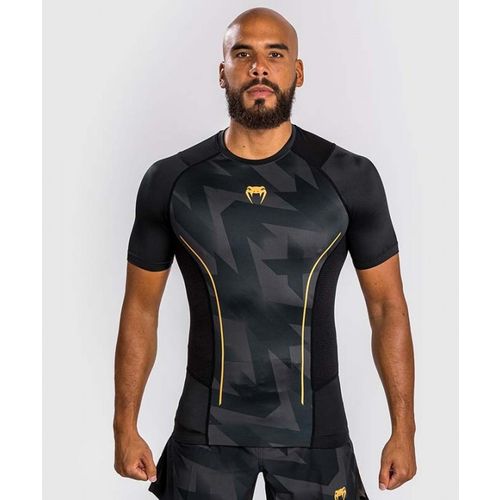 Venum Razor Rashguard Kratki Rukav Crno-Zlatni M slika 4