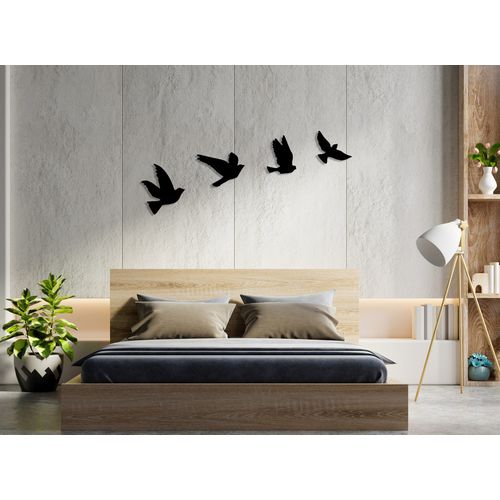 Birds v2 Black Decorative Metal Wall Accessory slika 2