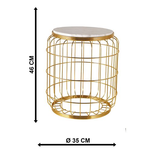 Gauge Concept Stolić za kavu Camellia Zlato ,Mramor slika 3