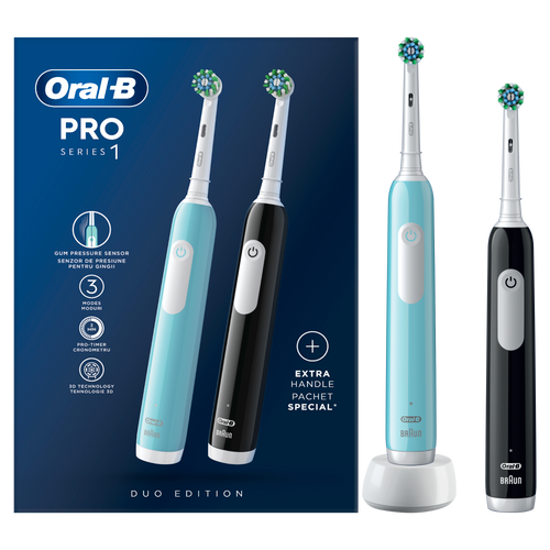 Oral-B Pro1 Duo, Električne četkice za zube, 2 kom slika 1