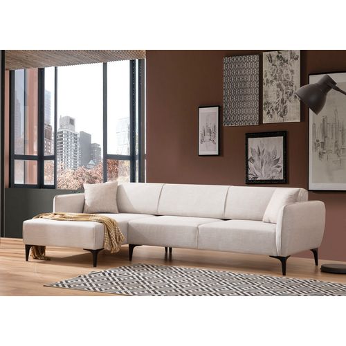 Atelier Del Sofa Kutna garnitura, Bijela, Belissimo Left - Off White slika 1