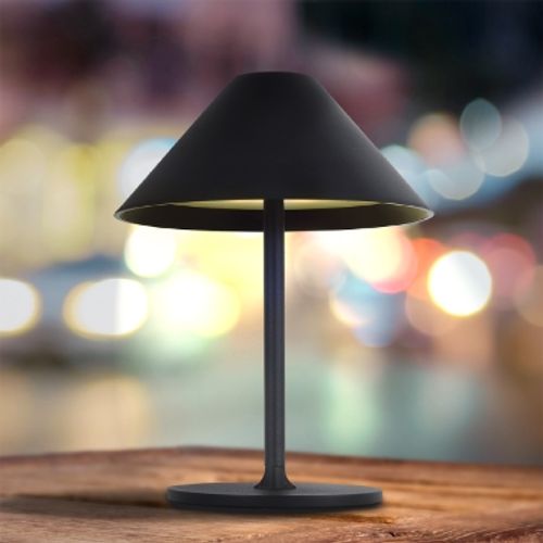 Liberty lampa, mini aluminijska stolna svjetiljka s crnom baterijom od 3W slika 4