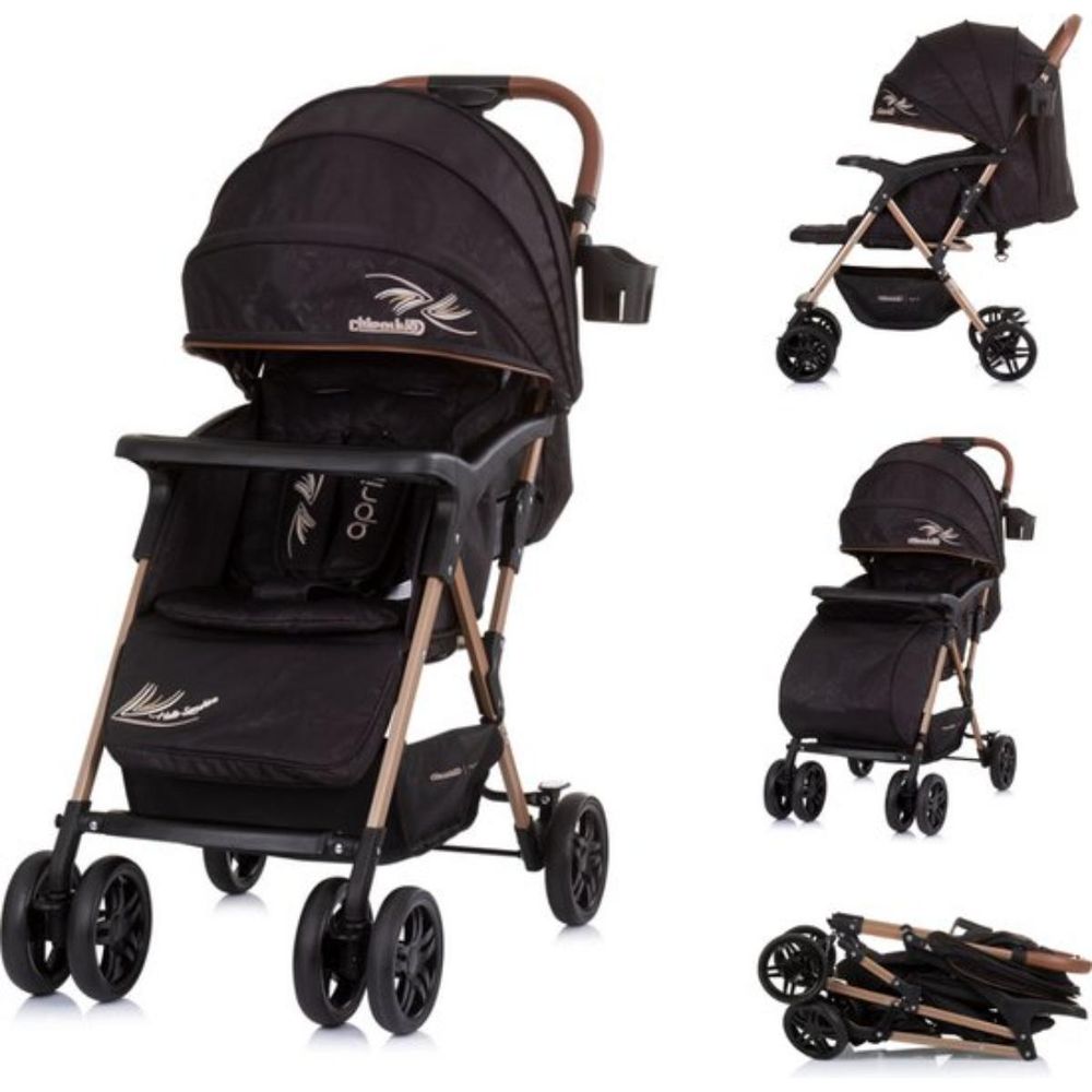 Chipolino Kolica za bebe April Obsidian Lkap02401Ob slika 1
