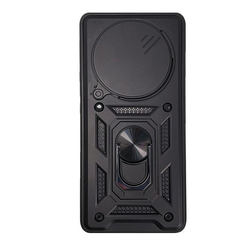 MM TPU HONOR MAGIC 6 LITE / HONOR X50 5G -ANTI-SHOCK WITH RING crna slika 1