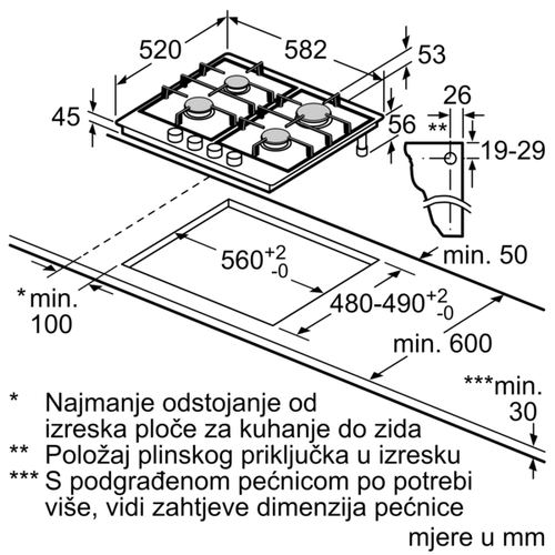 Bosch ugradbena ploča PGP6B5B90 slika 6