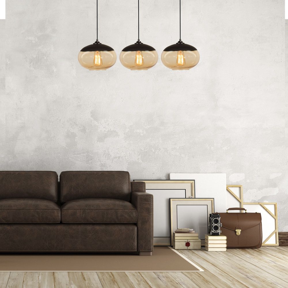 Camini - MR - 871 Crni Luster sa Medenim Detaljima slika 1