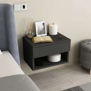 Rıbes - Anthracite Anthracite Nightstand