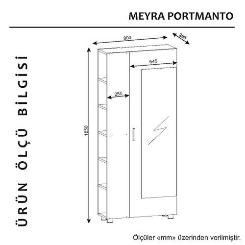 Woody Fashion Ormarić, Orah, Meyra - Walnut slika 6