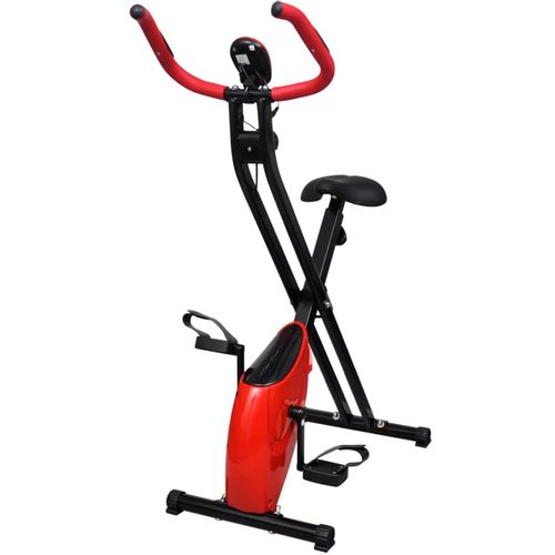 Magnetski bicikl za vježbanje s mjerenjem pulsa crno crveni slika 9