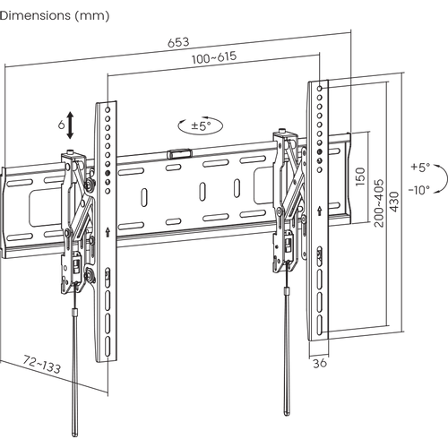 Sbox zidni stalak PLB-6546T-2 slika 6