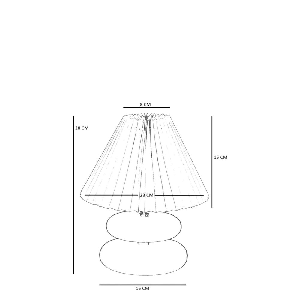 Opviq Stolna lampa 934, krem, hrast slika 5
