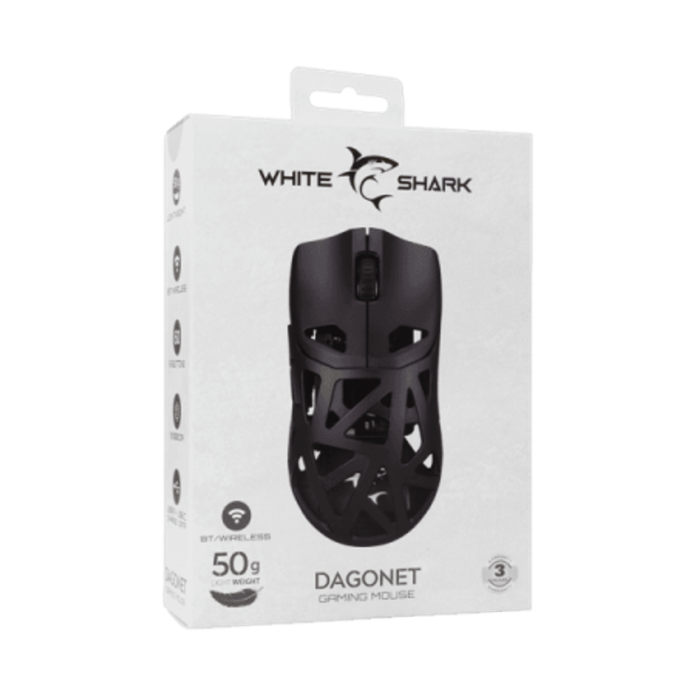 White Shark Miš WGM-5019 DAGONET / Crni, Wireless slika 4