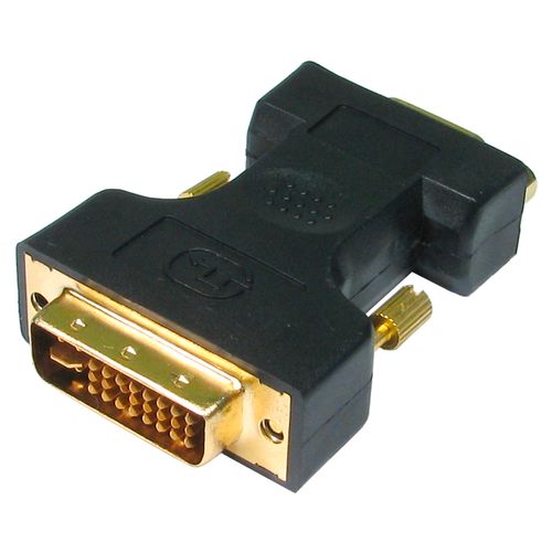 FAST ASIA Adapter DVI-I (M) - VGA (F) crni slika 1