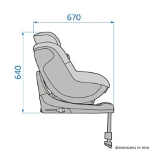 Maxi-Cosi Autosjedalica Pearl S, Grupa 0+, 1 (0-18 kg) (61-105 cm) - Tonal Graphite slika 23