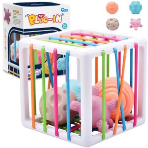 Woopie baby fleksibilna osjetilna kockica za razvrstavanje za djecu crazy shapes 5 kom.