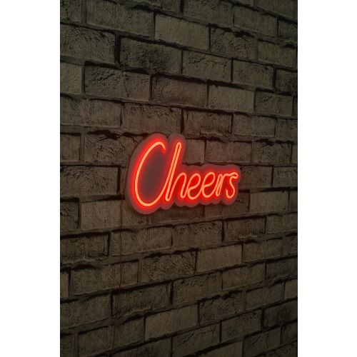 Wallity Ukrasna plastična LED rasvjeta, Cheers - Red slika 1