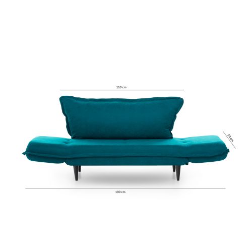 Atelier Del Sofa Vino Daybed - Petrol Zelena GR124/01 Sofa-Krevet sa 2 Mesta slika 14