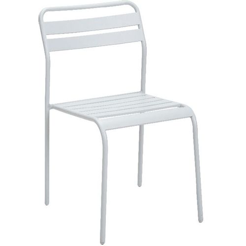 Metalna stolica Cadiz - svijetlo siva slika 1