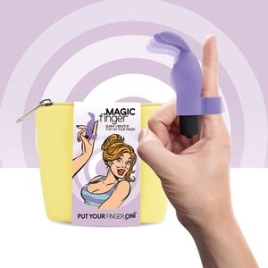 Vibrator za prst FeelzToys - Magic Finger, ljubičasti