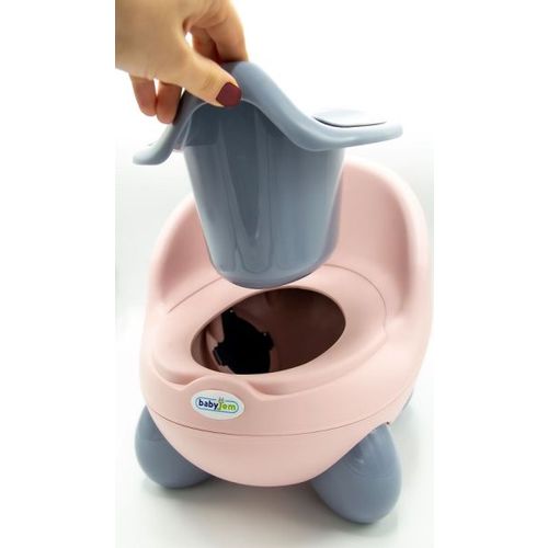 Babyjem Noša Potty- Pink/Grey slika 2