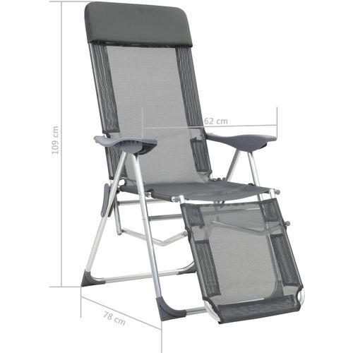 Sklopive stolice za kampiranje 2 kom zelene aluminijske slika 22