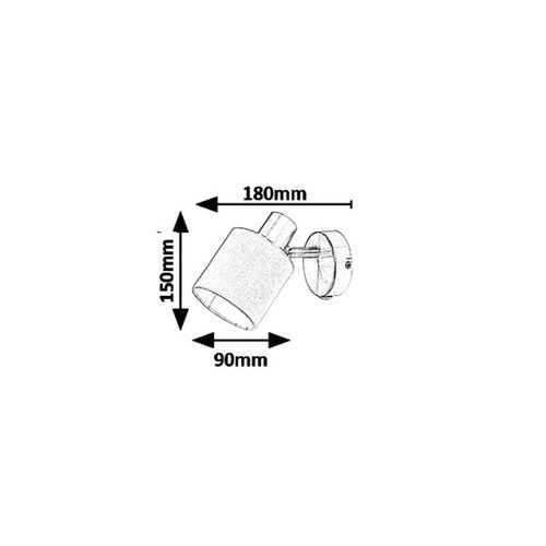 Rabalux Natina,spot, E14 1X MAX25W,braon/hrom slika 2