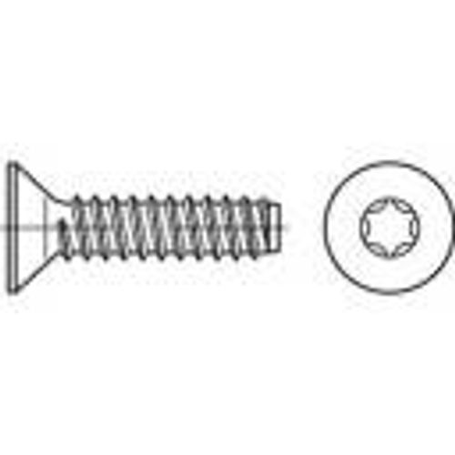 TOOLCRAFT 149863 vijci s upuštenom glavom za lim 4.8 mm 13 mm T-profil čelik galvansko pocinčani 500 St. slika 1