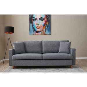 Eva - Siva Troosjedna Sofa na Razvlačenje