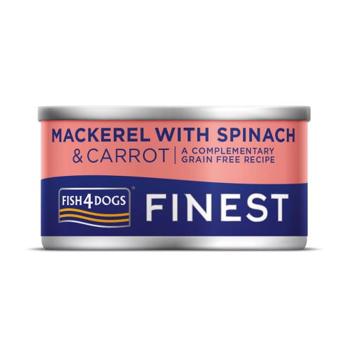 Fish4Dogs Finest Mackarel&Spinach&Carrot, skuša sa špinatom i mrkvom, 85 g slika 1