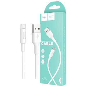 hoco. USB kabl za smartphone, USB type C kabl, 1 met, 2 A,bijela - X25 Soarer USB type C, White