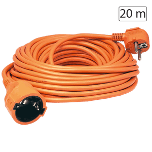 Home produžni strujni kabel 1 utičnica, 20m, H05VV-F 3G 1,5mm² - NV 2-20/OR/1.5