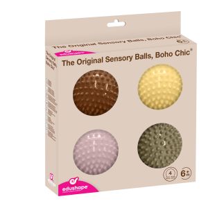 Edushape lopte Sensory Balls 10cm - 4 kom - Boho Chic