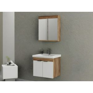 Set namještaja za kupatilo (2 komada) Carıno 65 - boje: bor, mat bijela
