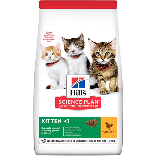 Hill's Science Plan Mačka Kitten <1 Piletina, 1,5kg slika 1