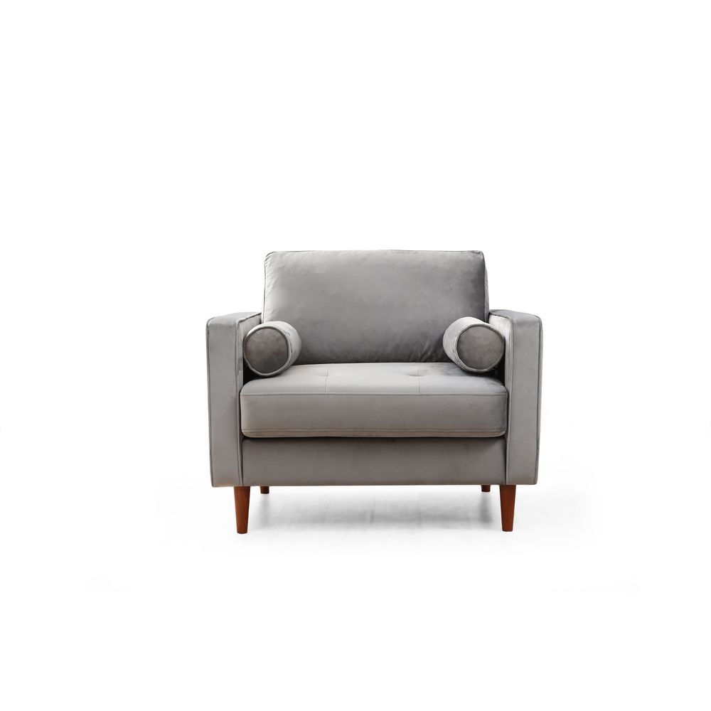Rome - Svijetlo Siva Wing Chair slika 2